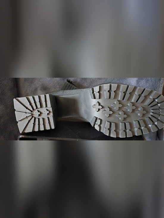 NWOT- Black Sock Boot Ankle With A Block Heel - Picture 10 of 10